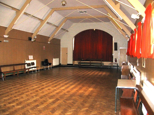 St Erconwald's Hall looking north