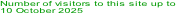 Number of visitors to this site up to  10 October 2025