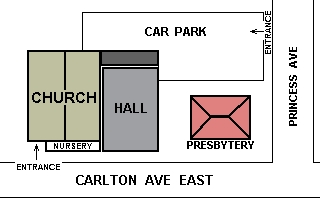 Site map of St Erconwald's